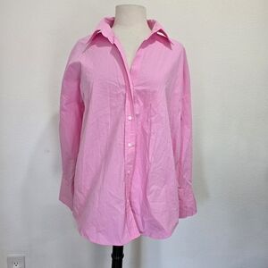 Zara Bright Pink Collared Shirt